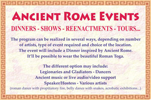 Ancient Rome Events Dinners
