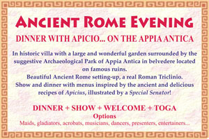 Ancient Rome Events Dinners Appia Antica