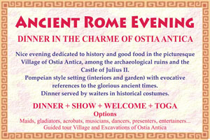 Ancient Rome Events Dinners Ostia Antica